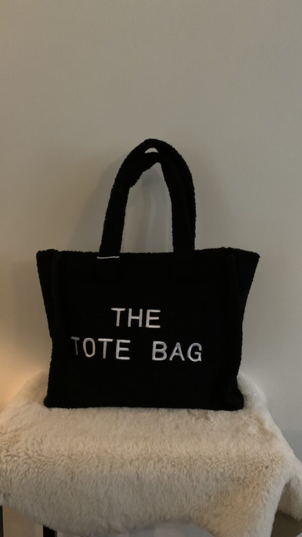 Tote Bag Zwart XL - Afbeelding 3