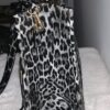 Tote Bag Panter Print Grijs L - Afbeelding 3