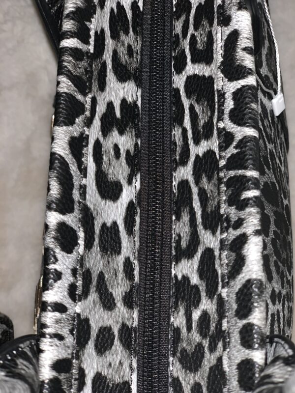 Tote Bag Panter Print Grijs L - Afbeelding 5