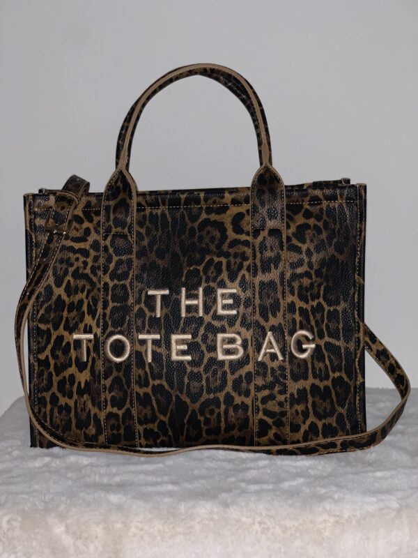 Tote Bag Panter Print Bruin L