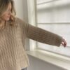 Trui Taupe Kabel Motiefje - Afbeelding 4