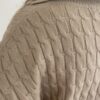 Trui Taupe Kabel Motiefje - Afbeelding 5
