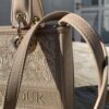 Tas Taupe Fleur D’Amour Geborduurd - Afbeelding 8