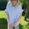 Blouse Licht Blauw Button Knopen - Afbeelding 4