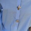 Blouse Licht Blauw Button Knopen