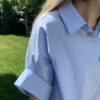Blouse Licht Blauw Button Knopen - Afbeelding 6