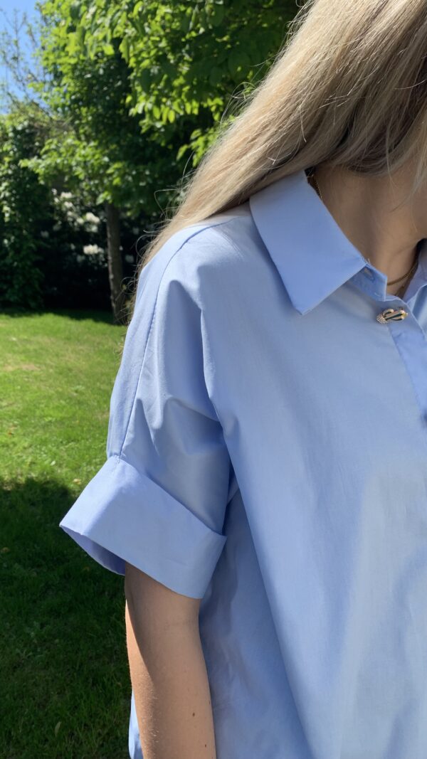 Blouse Licht Blauw Button Knopen - Afbeelding 6