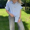Blouse Licht Blauw Button Knopen - Afbeelding 7