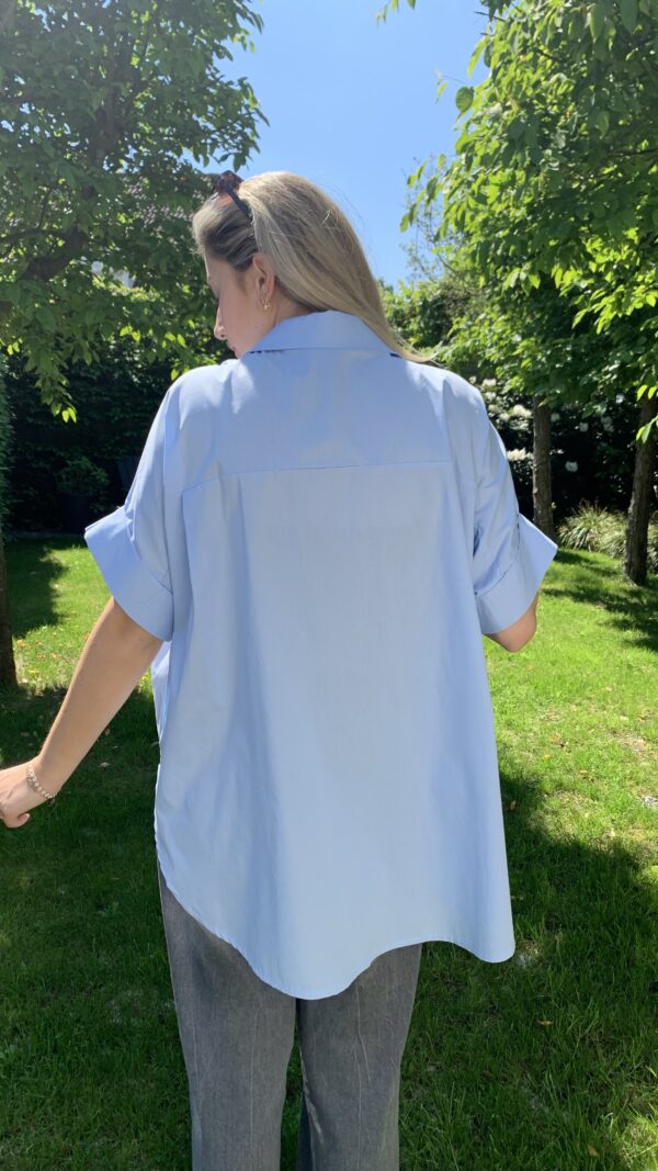 Blouse Licht Blauw Button Knopen - Afbeelding 8