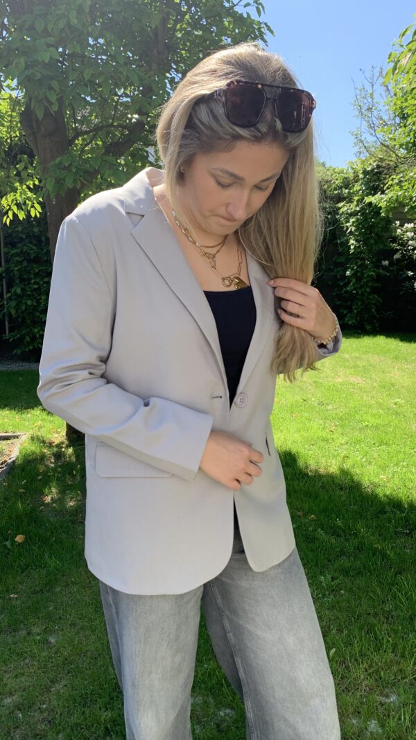 Blazer Licht Grijs met Smiley opdruk - Afbeelding 8