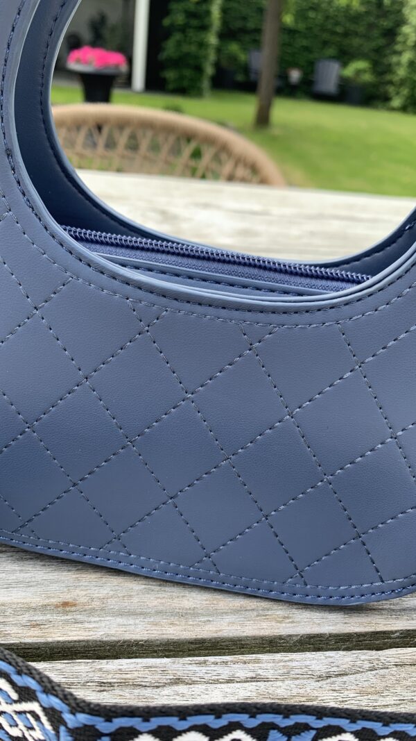 Tasje Blauw Ovaal - Afbeelding 3