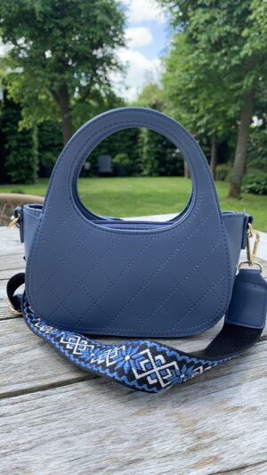 Tasje Blauw Ovaal