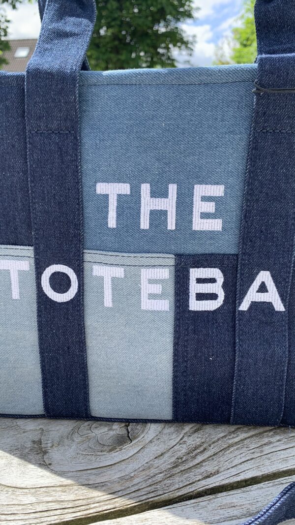 Tote Bag Jeans Look - Afbeelding 2
