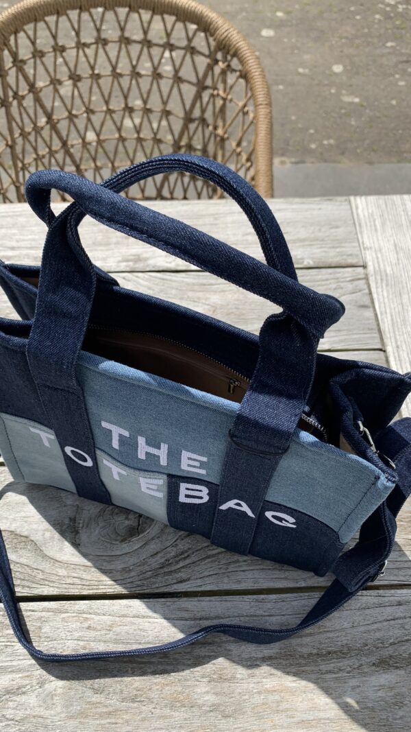 Tote Bag Jeans Look - Afbeelding 3