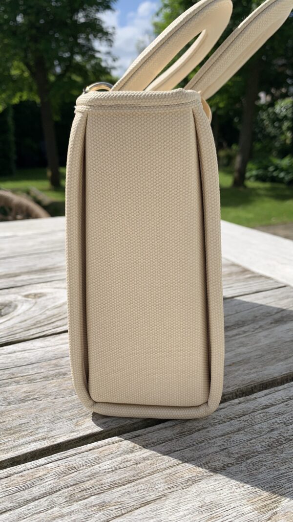 Tas Beige Fleur D’Amour Geborduurd - Afbeelding 4