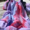 Zomersjaaltje Blauw/ Mint/ Rose