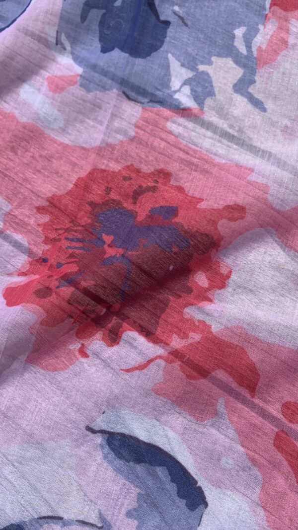 Zomersjaaltje Blauw/ Mint/ Rose - Afbeelding 5