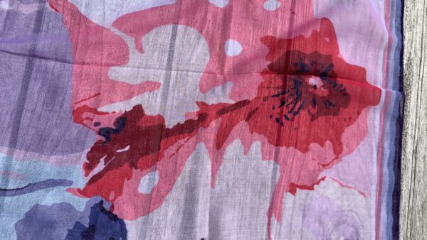 Zomersjaaltje Blauw/ Mint/ Rose - Afbeelding 7