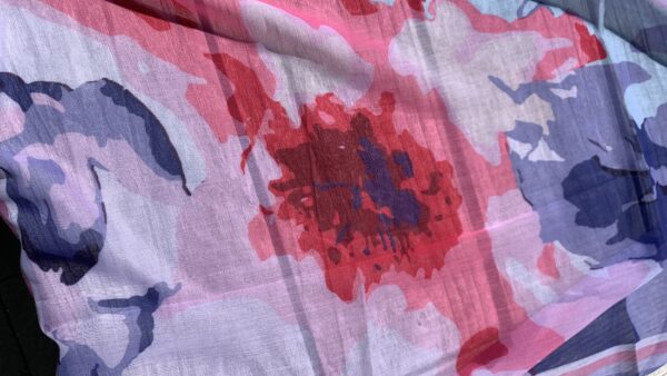 Zomersjaaltje Blauw/ Mint/ Rose - Afbeelding 8