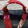 Tas Sjaaltje Bordeaux met Bloemen