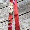 Tas Sjaaltje Bordeaux met Bloemen - Afbeelding 6