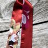 Tas Sjaaltje Bordeaux met Bloemen - Afbeelding 7