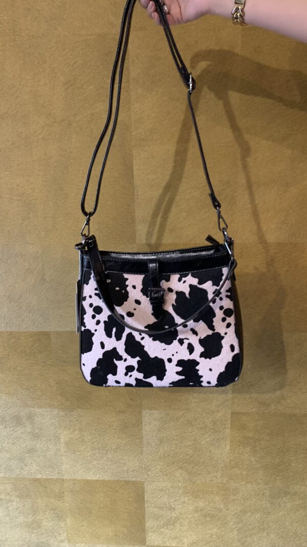 Tas Cow Print Zwart/ Crème - Afbeelding 2