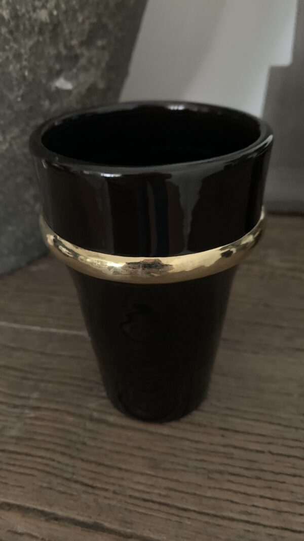 Mok Zwart Gouden Rand - Afbeelding 6