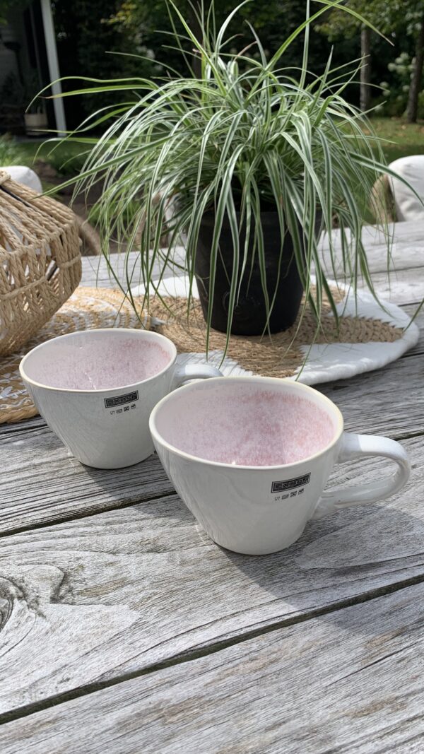 Soepkom Crème/ Roze - Afbeelding 5