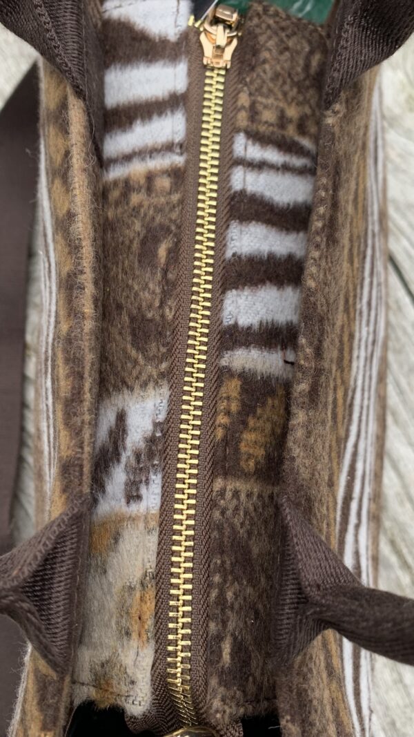 Shopper Bruintinten Harige Stof - Afbeelding 4