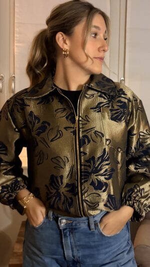 Binnen jasje Bomber Goud