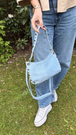 Tas Licht Blauw met Studs