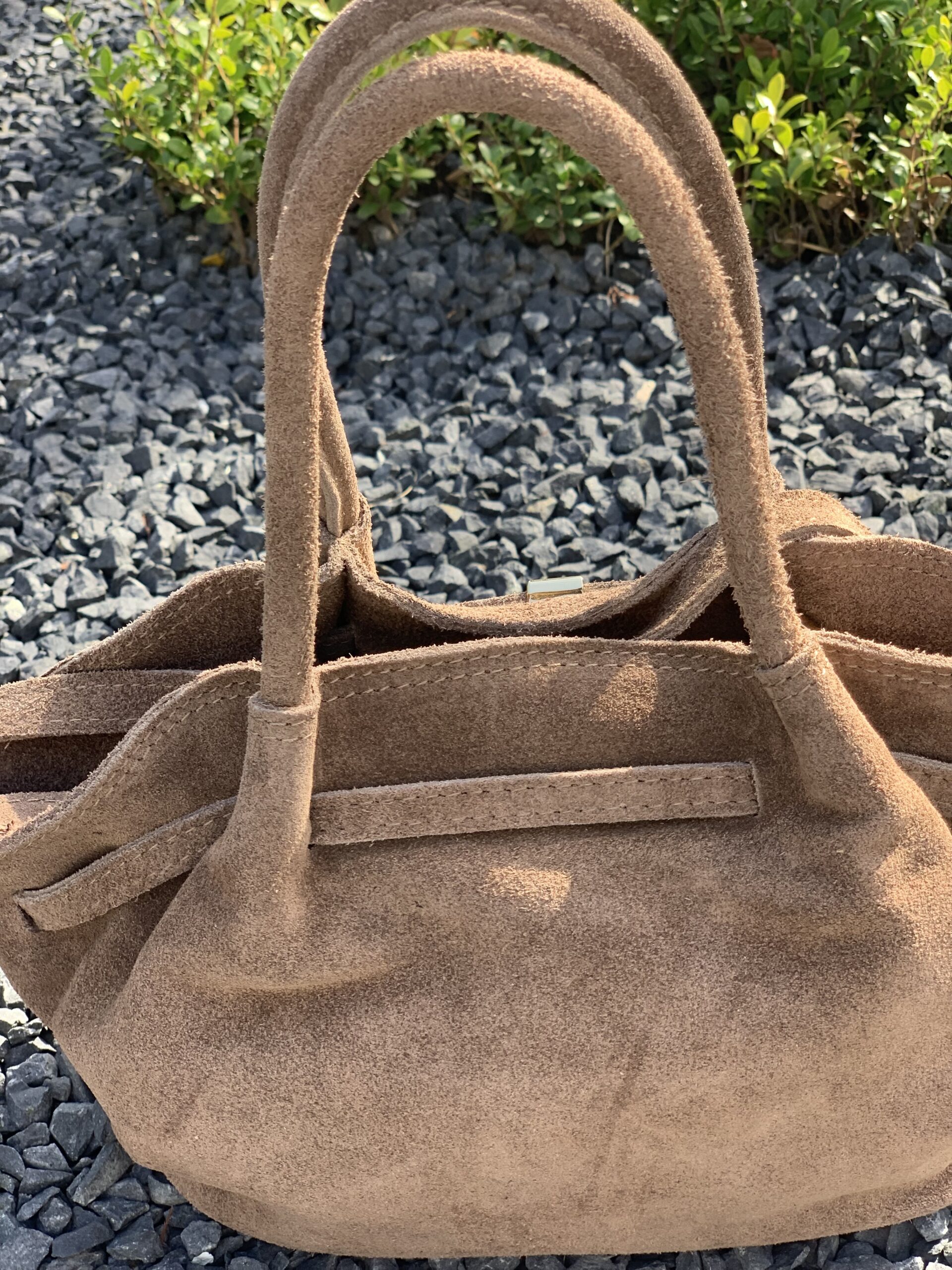 Tas Bruin Van Soepel Leer met Draagriem - Afbeelding 5