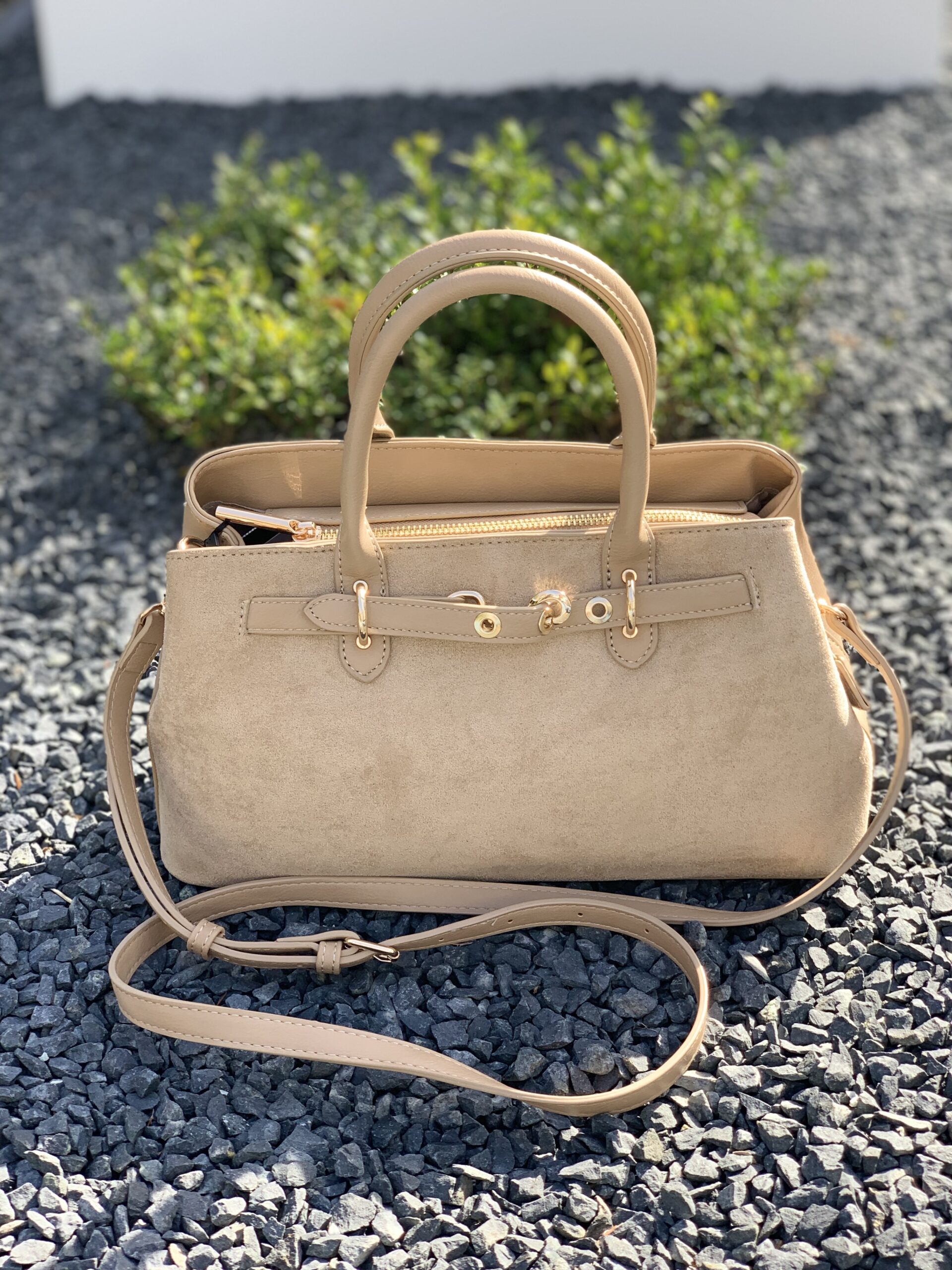 Tas Beige met Gesp Voor