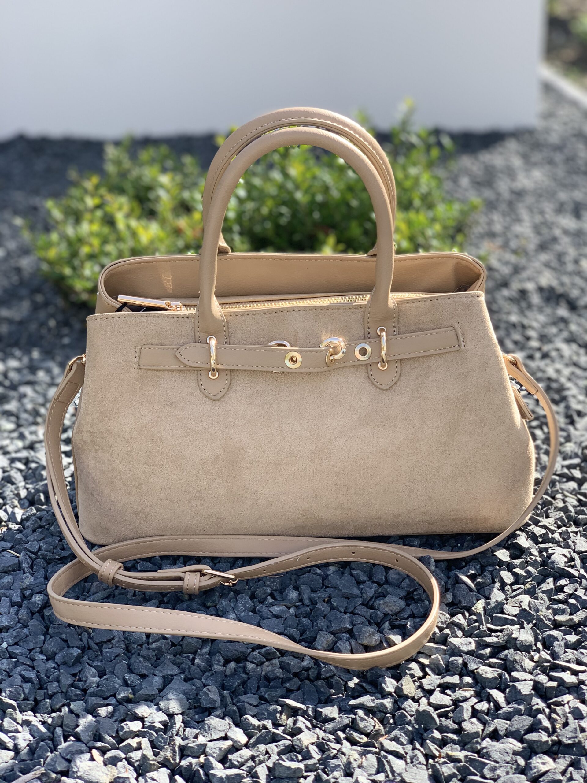 Tas Beige met Gesp Voor - Afbeelding 6