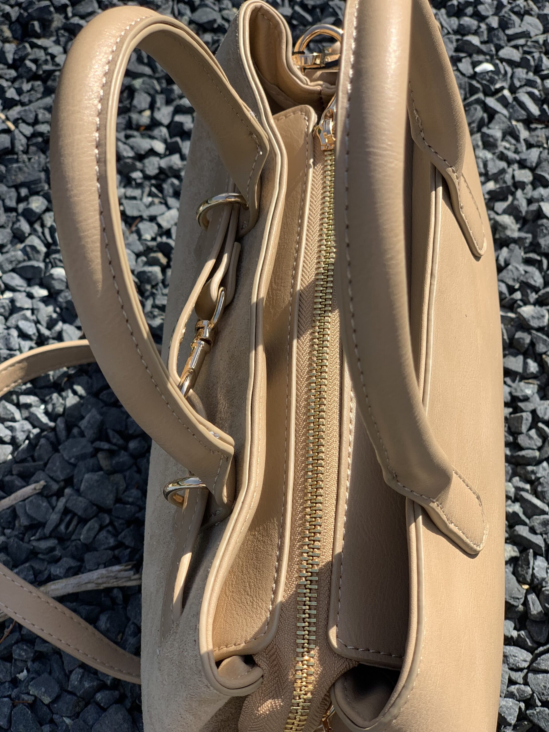 Tas Beige met Gesp Voor - Afbeelding 5