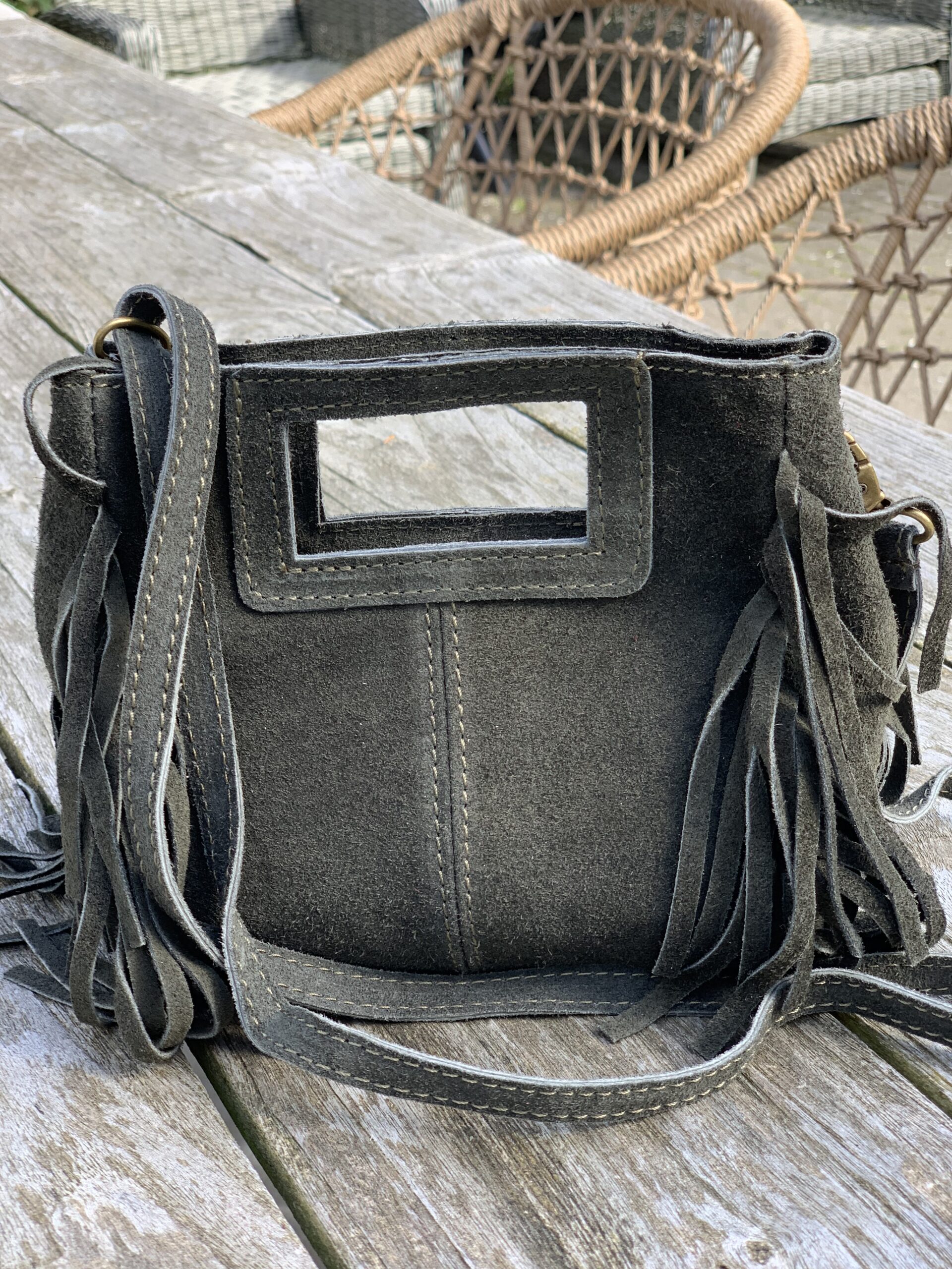 Tas Groen met Franjes