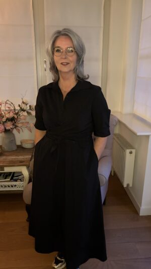 Jurk Zwart met Taille strik